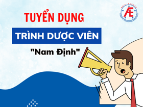 Dược phẩm Á Âu tuyển dụng 01 TDV khu vực TP Nam Định
